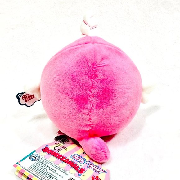 Narcissa Narwhal Squeezamal Plush Toy Unicorn w/Moon & Star Eyes - NWT - Picture 6 of 8